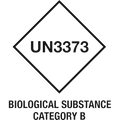 UN3373 Biological Substance Category B certification mark